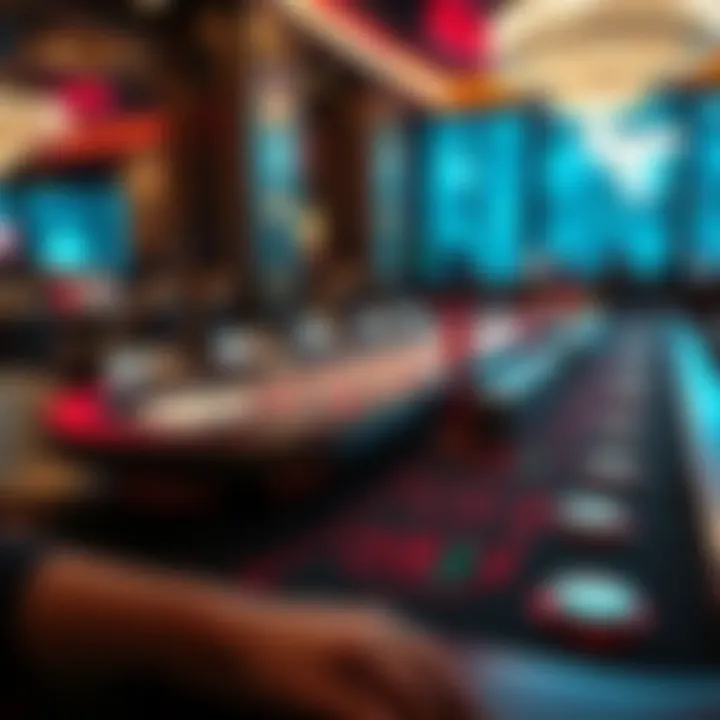 Modern Baccarat: Experience at the Casino Modern baccarat table in a casino setting