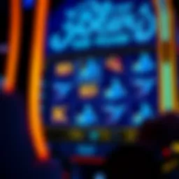 A captivating view of the Blue Wizard slot game interface.