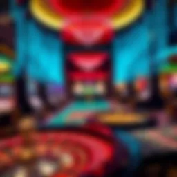 An overview of various casino games with betting options