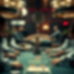 A captivating illustration of the evolution of gambling through the ages