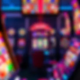 Vibrant slot machine display showcasing various themes