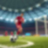 Illustration depicting the concept of football betting websites