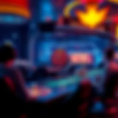 Future of Online Casino Gaming A futuristic depiction of online casino gaming emphasizing technological advancements.