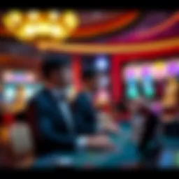Virtual gaming experience with live dealers