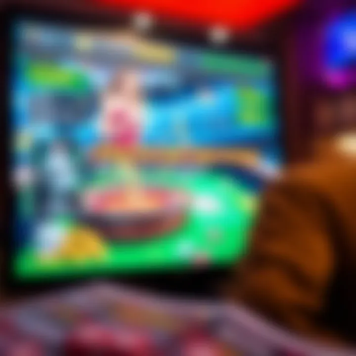 Secure online casino platform interface