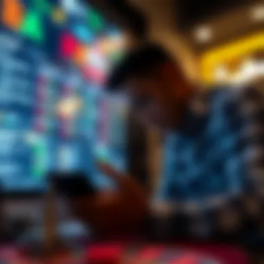Secure Betting Experience in Online Casinos A secure online betting interface showcasing technology