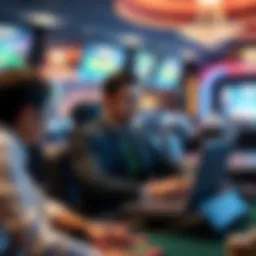 A virtual dealer in an online casino setting