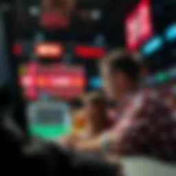 Conceptual illustration of online sports betting