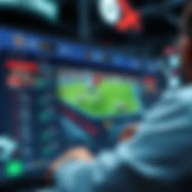 User Experience in Betting Platforms A digital interface displaying a sports betting platform.