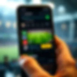 User interface of Unibet app showcasing its features