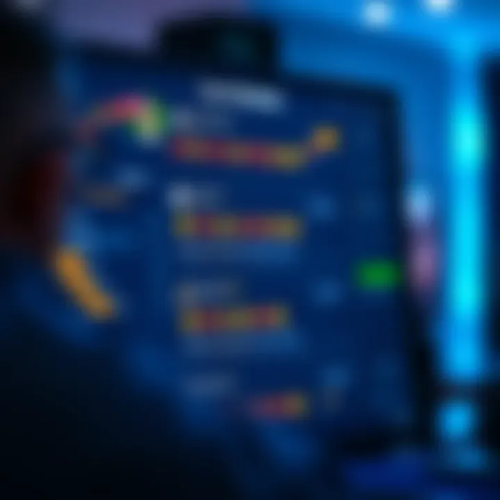 Analyzing User Reviews for Online Casinos User reviews and ratings for online casinos displayed on a screen